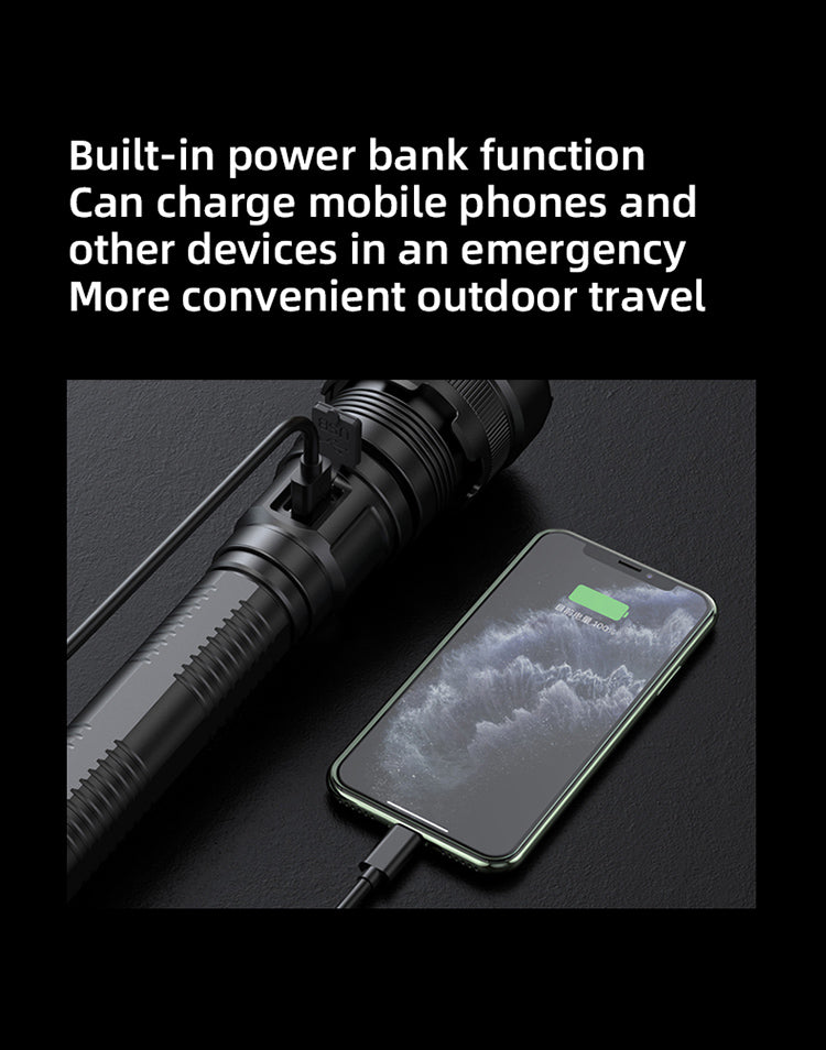 Built-in power bank function Can charge mobile phones and other devices in an emergency More convenient outdoor travel