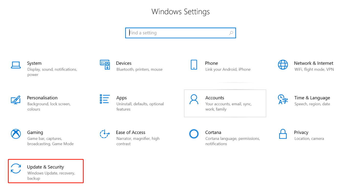 Réinitialisation d'usine de votre ordinateur portable et tablette PC - Mise à jour et sécurité (1)