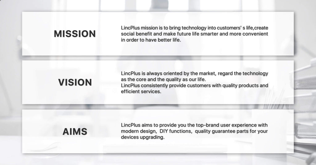 Histoire de la marque LincPlus - Mission