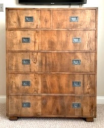 Henredon Circa 76 Campaign Highboy Dresser