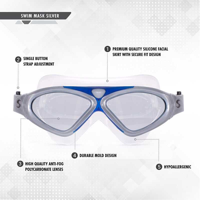 Silver Mask Goggles (2-Pack)