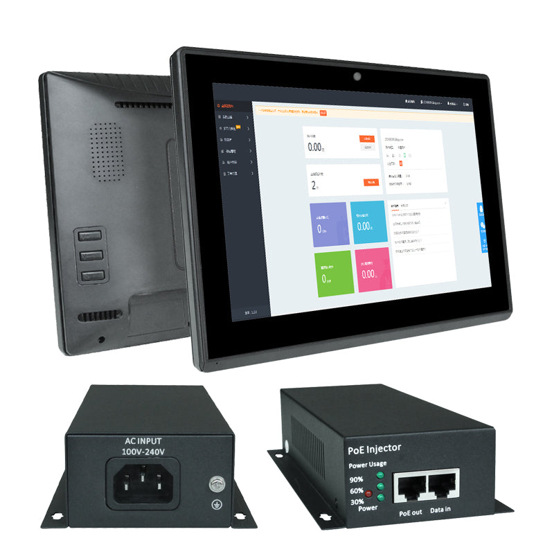 PoE tablet and PoE switch