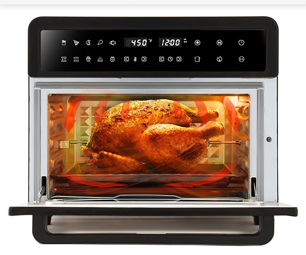  Joymicre Air Fryer Toaster Oven, 1700w High Power