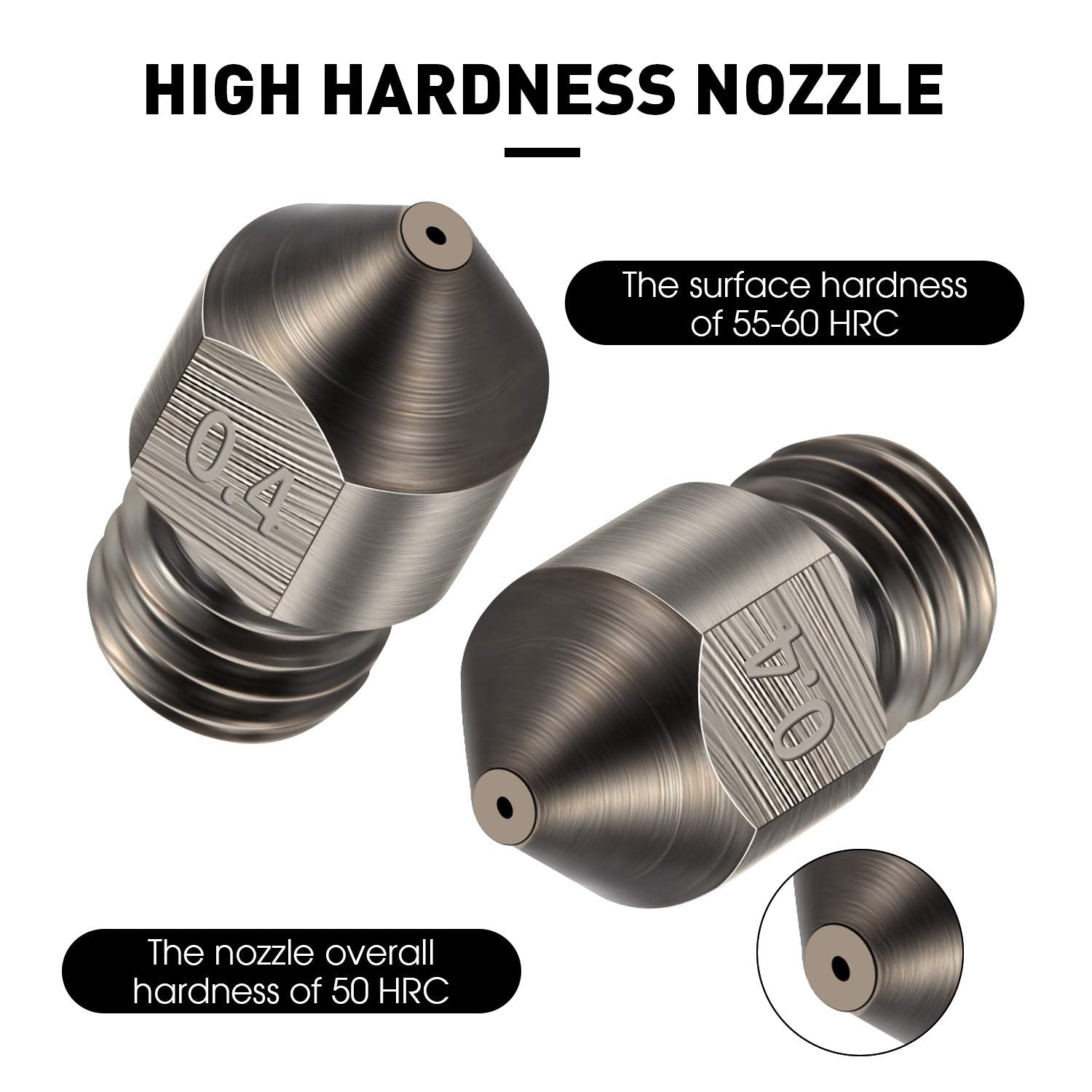 Bassen3D Hardened Steel MK8 Nozzle 1.75mm