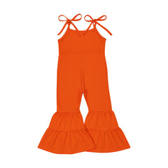 Orange cotton jumpsuit