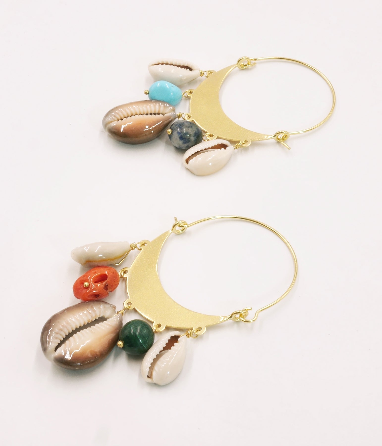 Ahoy Stones hoop earrings