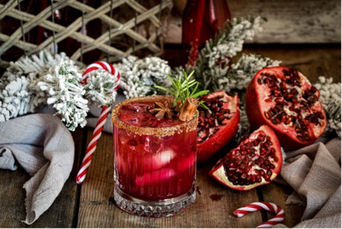 Pomegranate and Rosemary Spritz