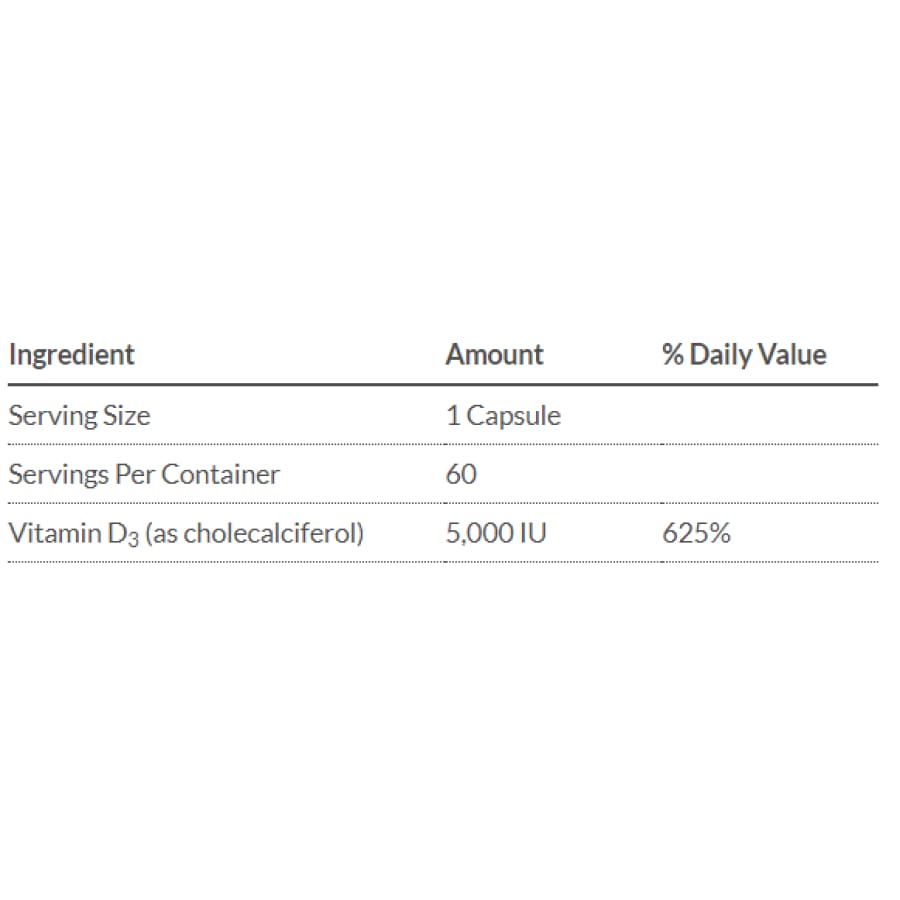 Bariatric Advantage Vitamin D3 Easy-digest Mini Capsules (5,000 IU)