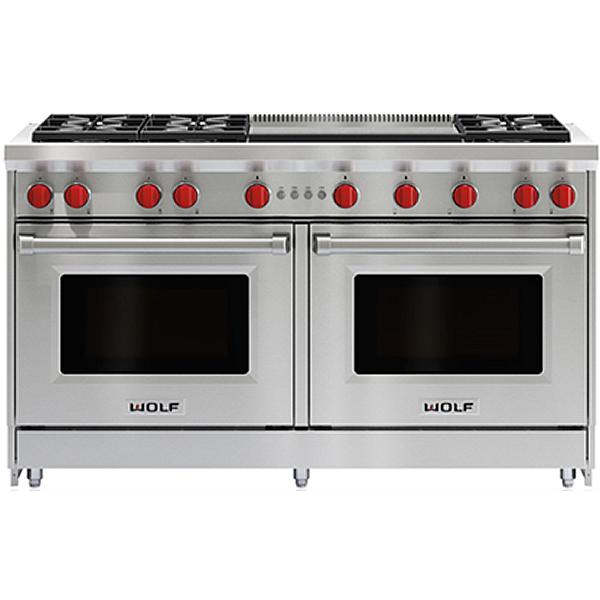 Wolf 60-inch Freestanding Gas Range with Convection GR606DG