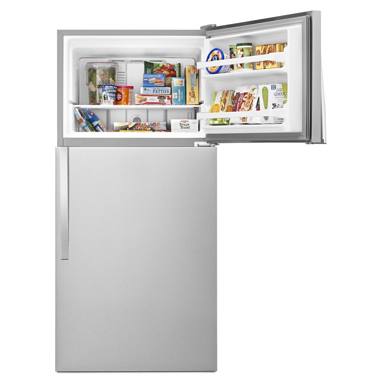 Whirlpool 30-inch, 18.2 cu. ft. Freestanding Top Freezer Refrigerator with Quiet Cooling WRT108FZDM