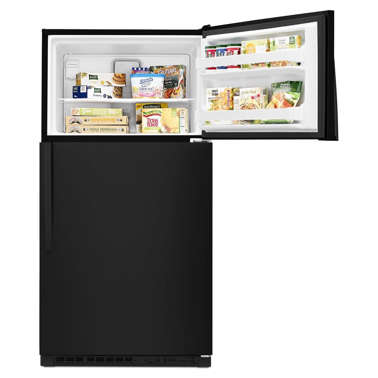 Whirlpool 33-inch, 20.5 cu.ft. Freestanding Top Freezer Refrigerator with Flexi-Side? Bin WRT311FZDB