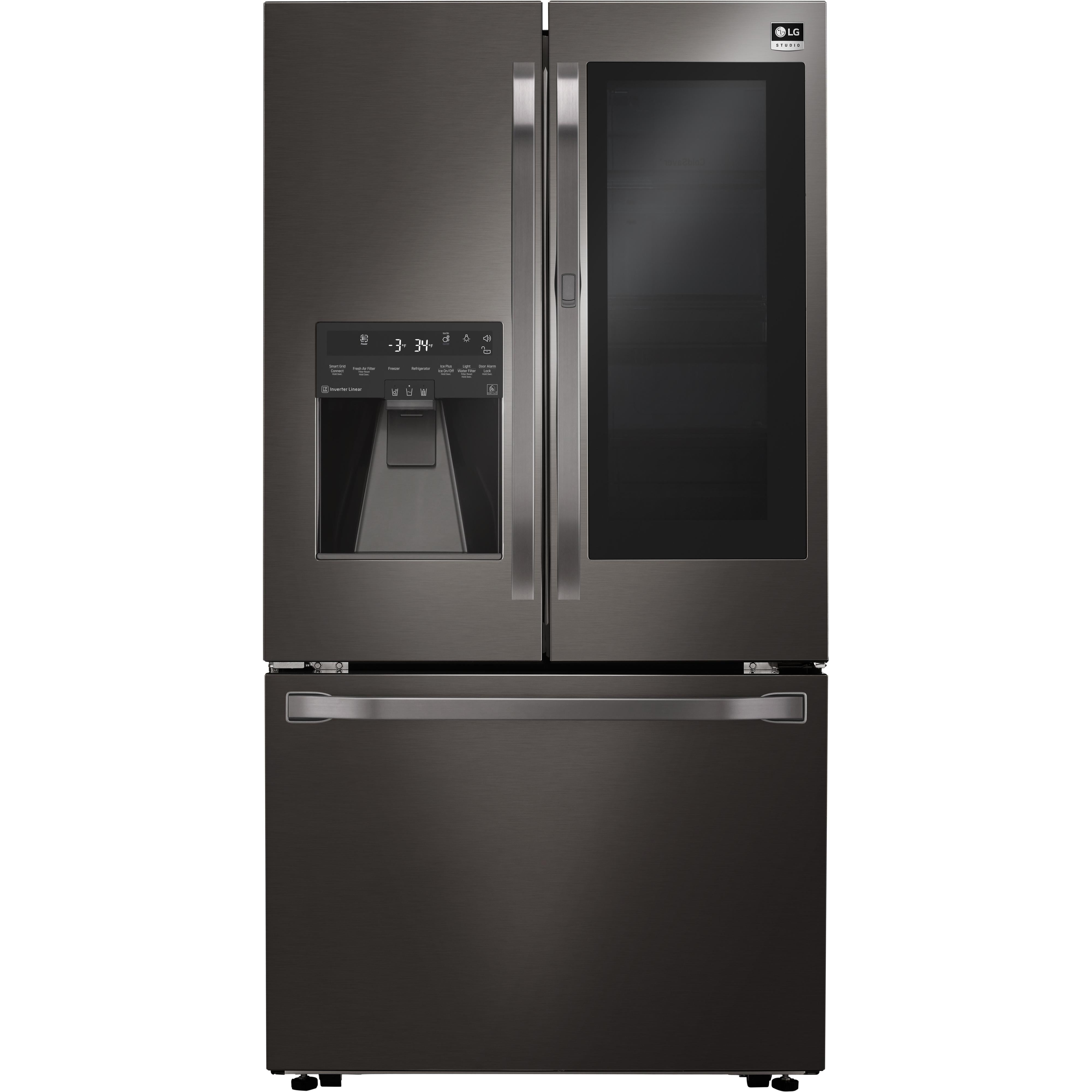 LG STUDIO 36-inch, 23.5 cu. ft. Counter-Depth French 3-Door Refrigerator with InstaView? Door-in-Door? LSFXC2496D