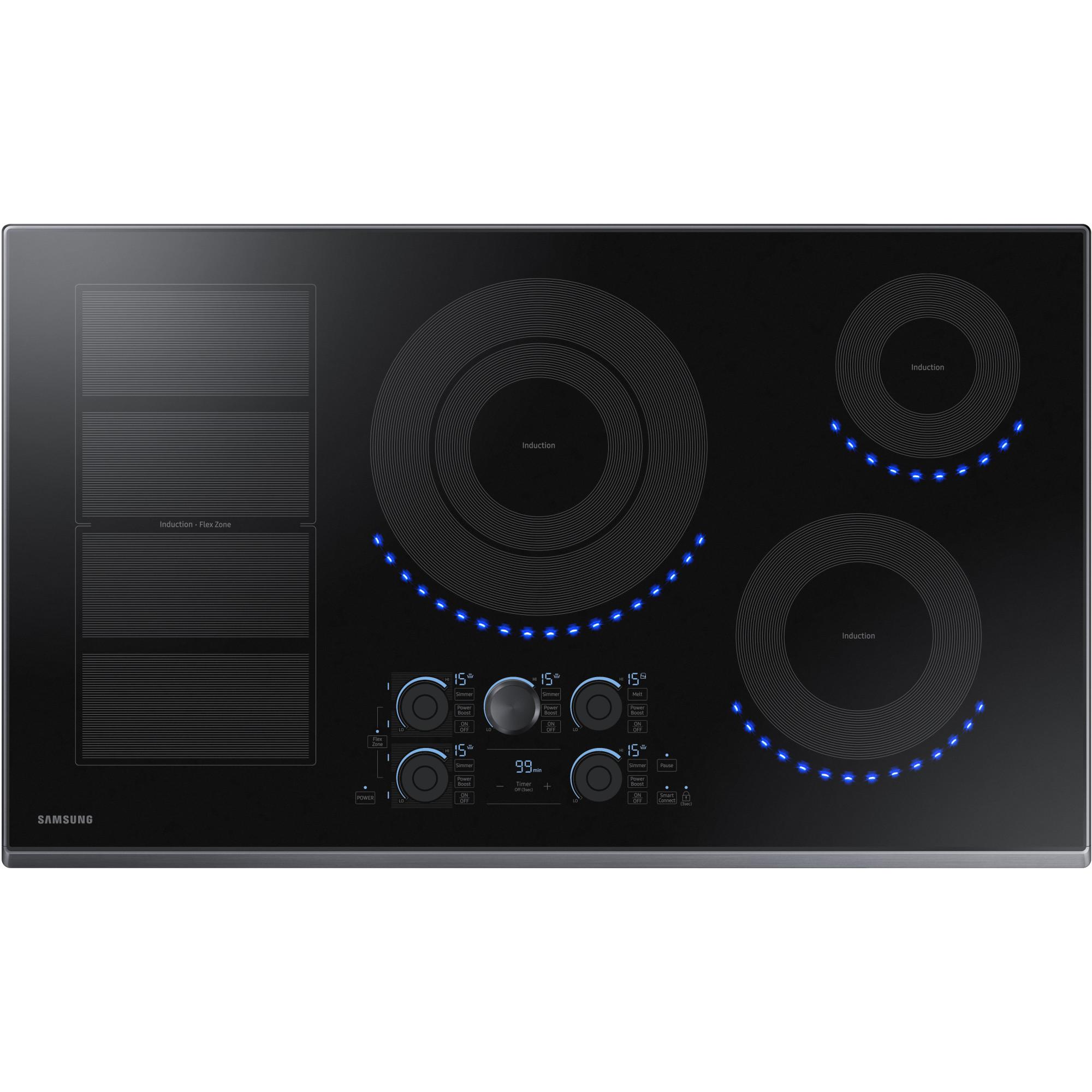 Samsung 36-inch Built-in Induction Cooktop with Virtual Flame Technology? NZ36K7880UG/AA