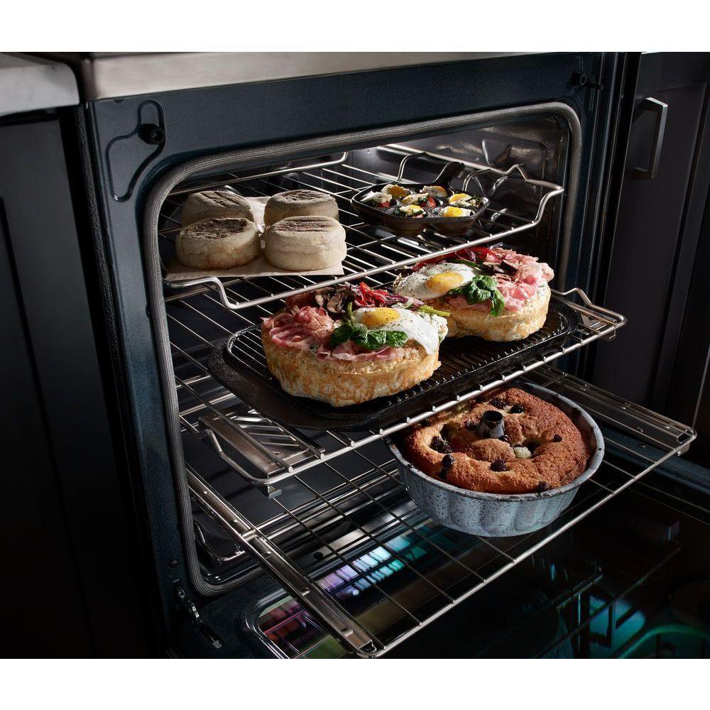 KitchenAid 30-inch Freestanding Electric Range with Even-Heat? KFEG500EBS