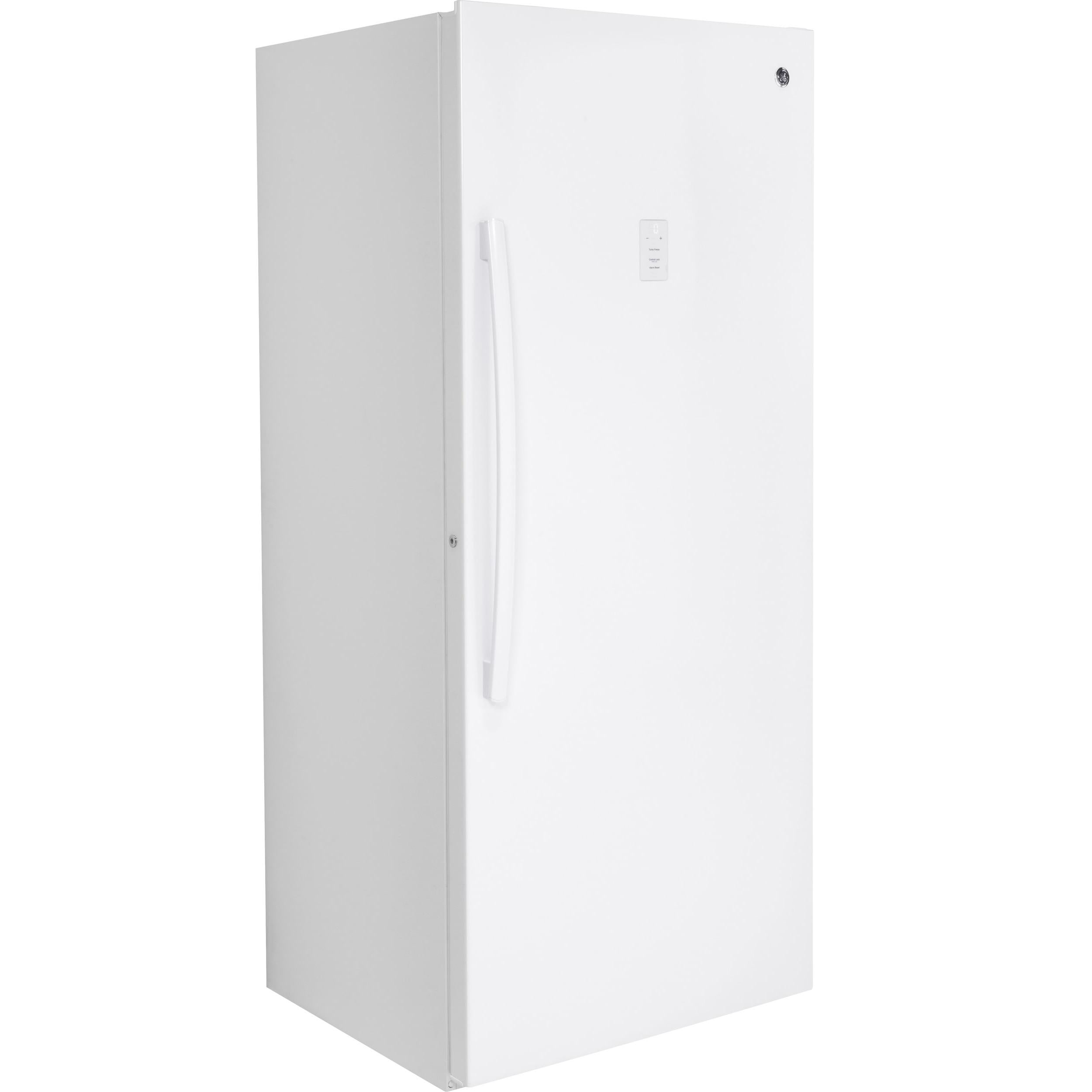 GE 21.3 cu. ft. Upright Freezer with LED lighting FUF21DLRWW