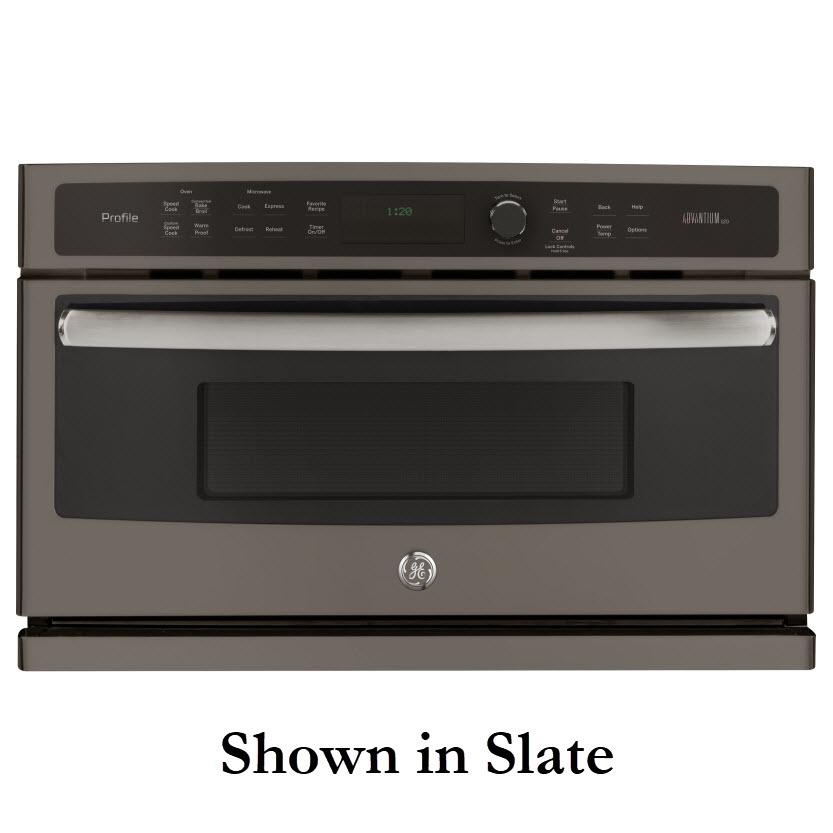 GE Profile 30-inch, 1.7 cu. ft. Built-In Microwave Oven with Convection PSB9120BLTS