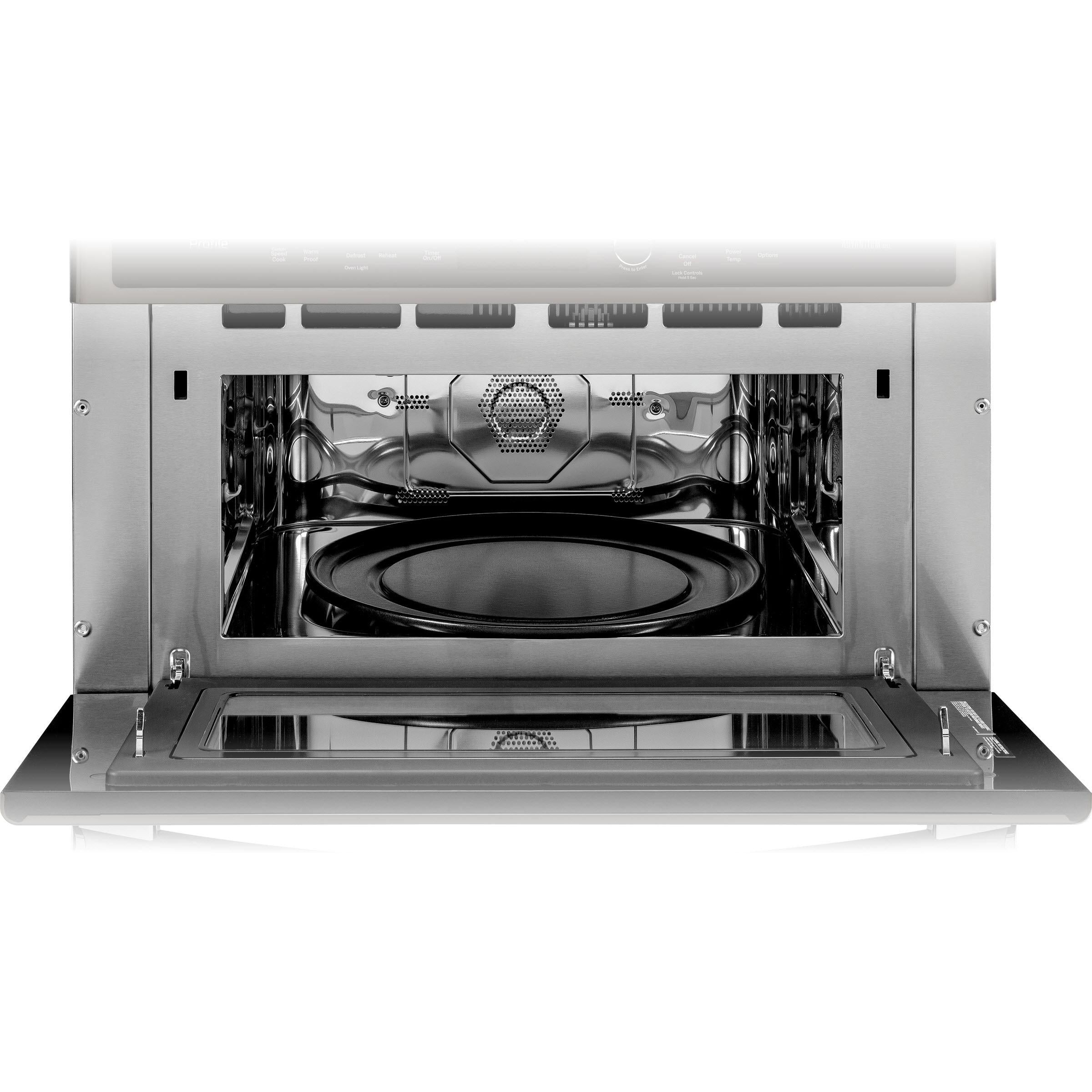 GE Profile 30-inch, 1.7 cu. ft. Built-In Microwave Oven with Convection PSB9120BLTS