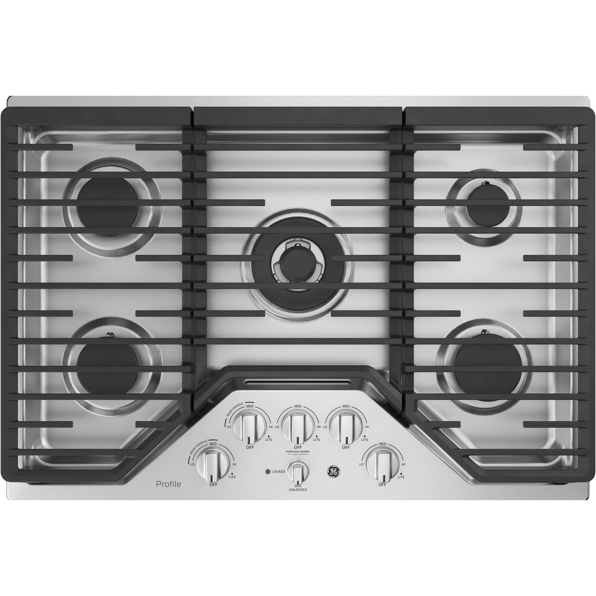 GE Profile 30-inch Built-In Gas Cooktop PGP9030SLSS