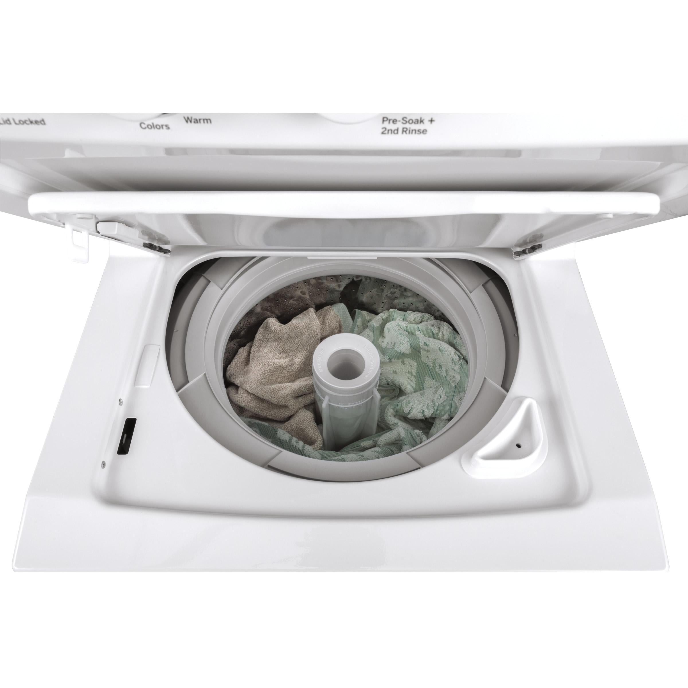 GE Stacked Washer/Dryer Gas Laundry Center GUD24GSSMWW