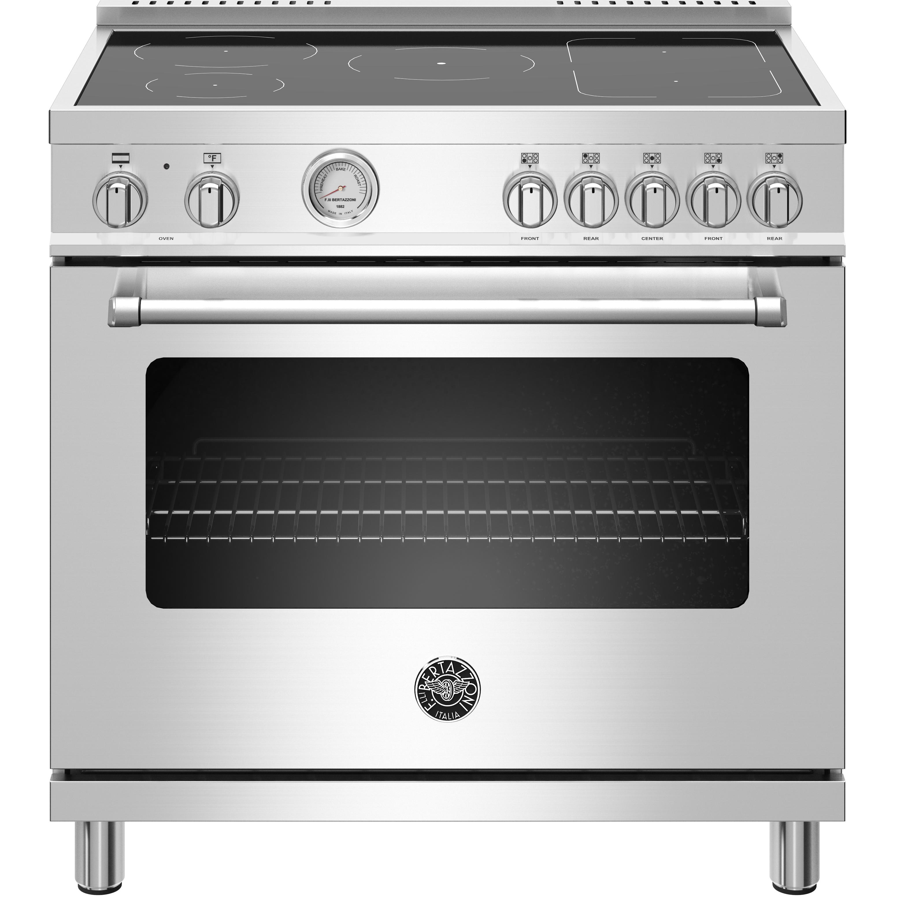 Bertazzoni 36-inch Freestanding Electric Induction Range with Convection Technology MAST365INMXE