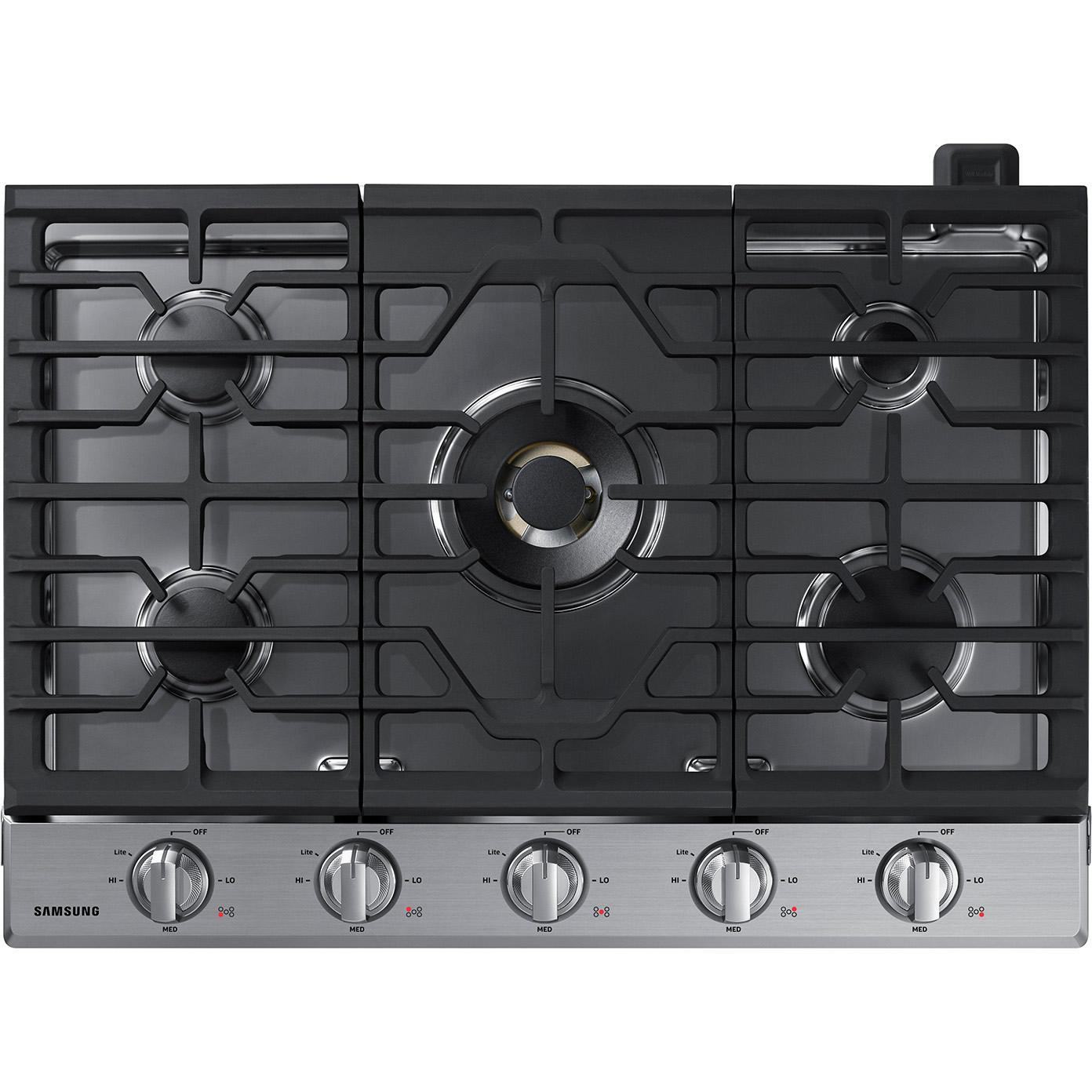 Samsung 30-inch Built-In Gas Cooktop with Wi-Fi Connectivity NA30N7755TS/AA