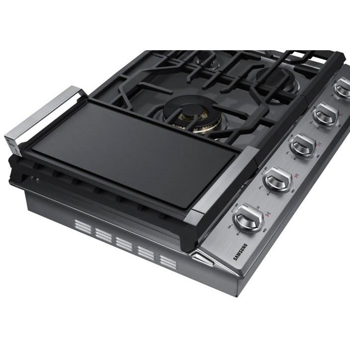 Samsung 30-inch Built-In Gas Cooktop with Wi-Fi Connectivity NA30N7755TS/AA