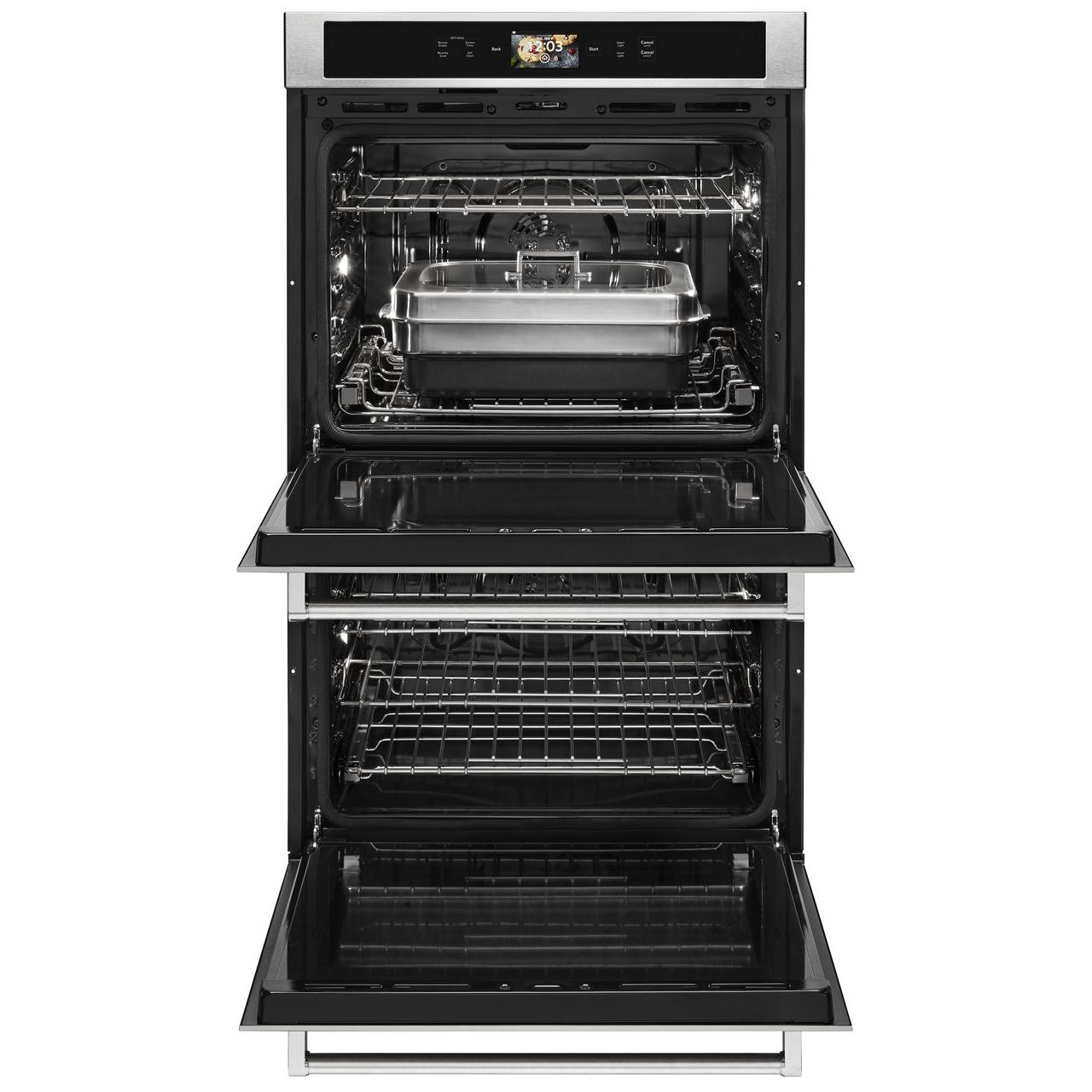 KitchenAid 30-inch, 10.0 cu.ft. Built-in Double Wall Oven with True Convection KODE900HSS