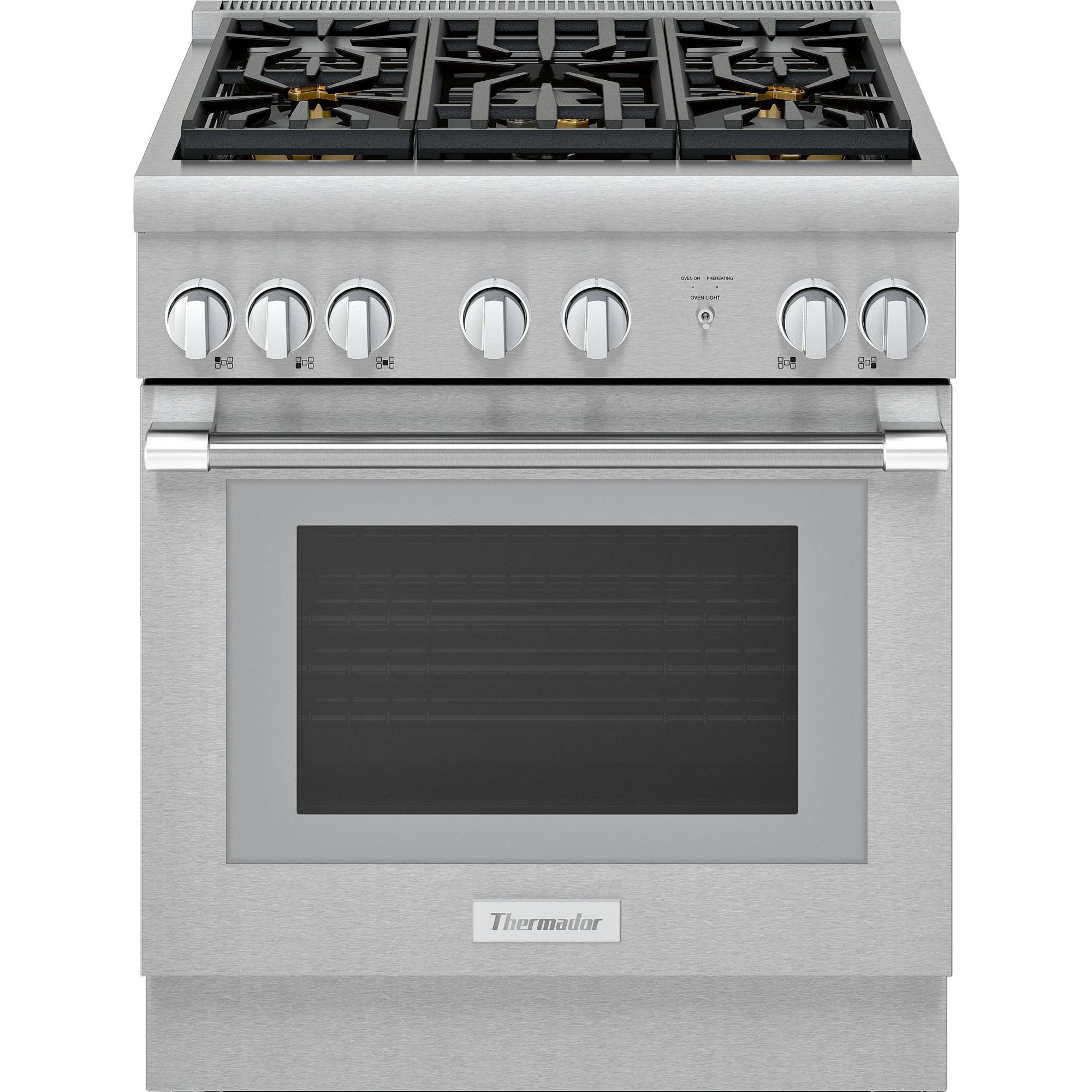 Thermador 30-inch Freestanding Gas Range with ExtraLow? Burners PRG305WH