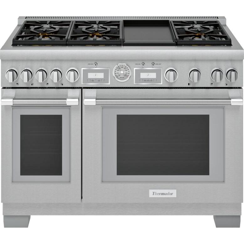 Thermador 36-inch Freestanding Dual-Fuel Range with ExtraLow? Burners PRD486WDGU