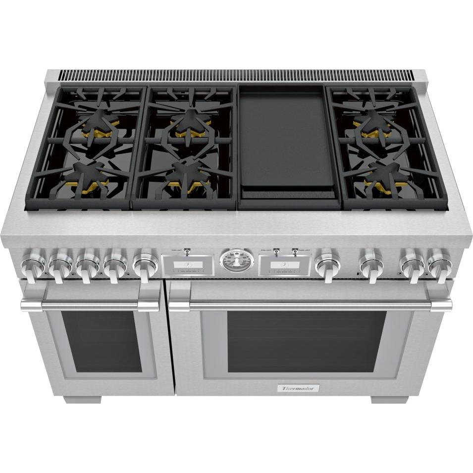 Thermador 36-inch Freestanding Dual-Fuel Range with ExtraLow? Burners PRD486WDGU