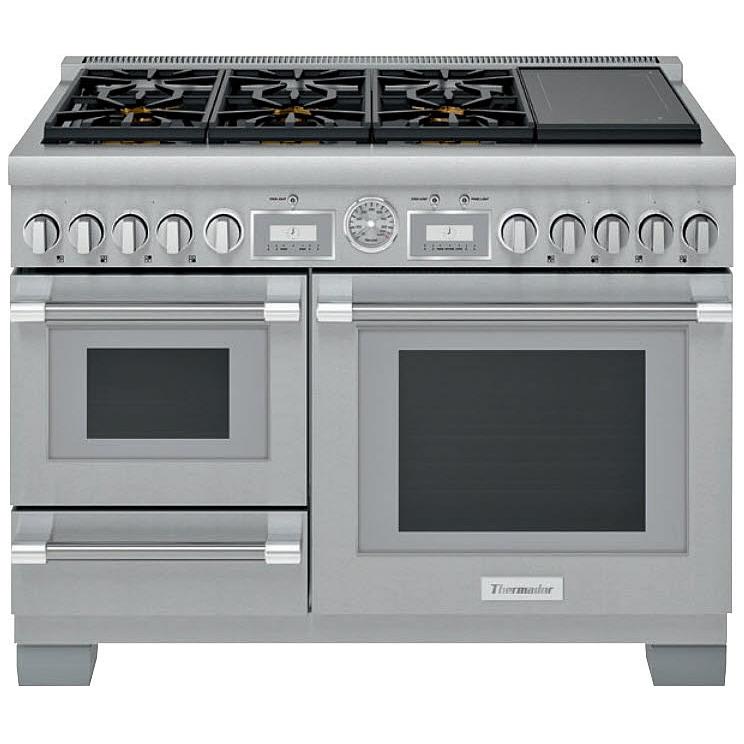 Thermador 48-inch Freestanding Dual-Fuel Range with ExtraLow? Burners PRD48WISGU