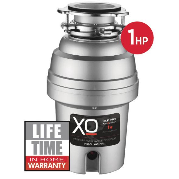 XO 1 HP Continuous Feed Waste Disposer with Sound Insulation Shield XOD1PRO