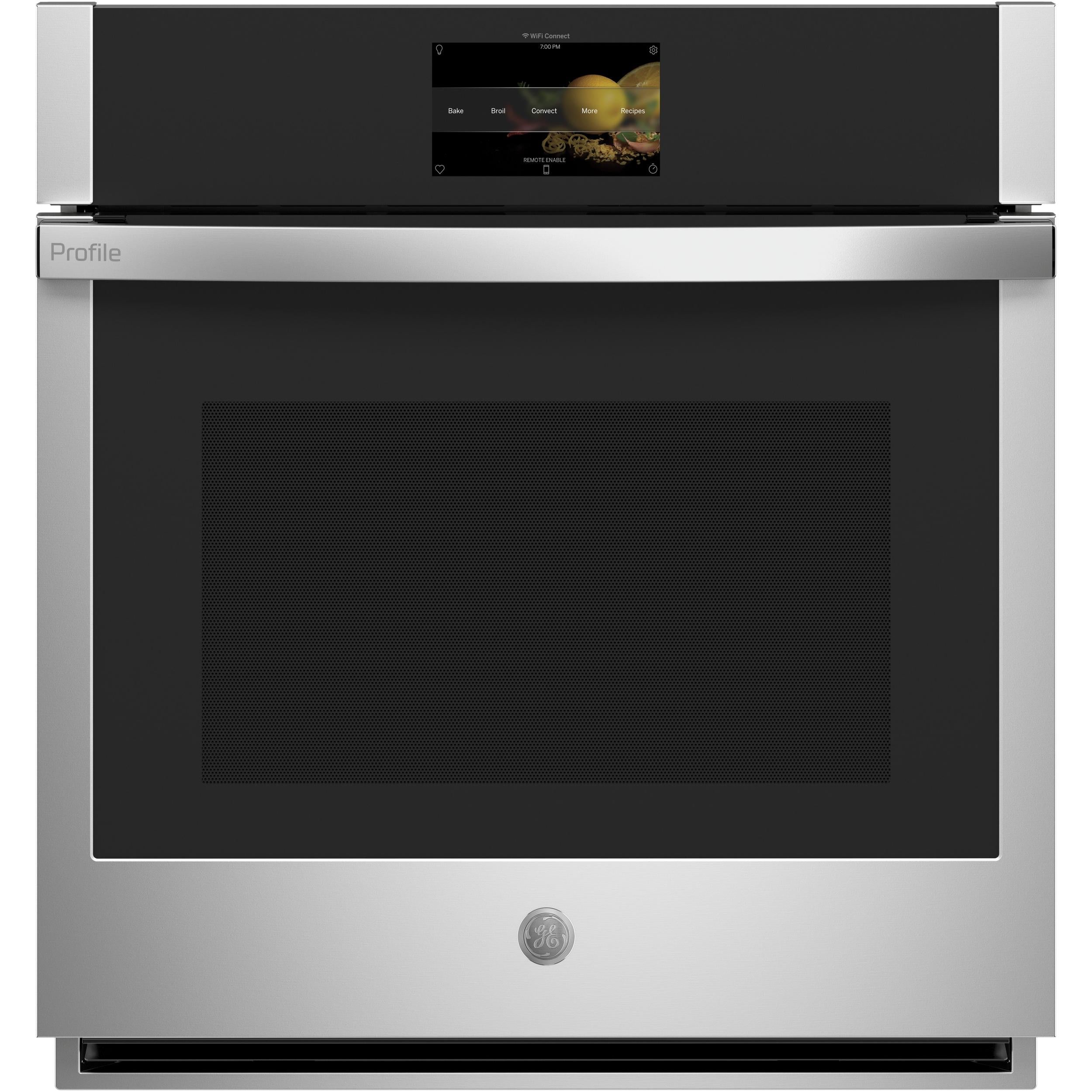 GE Profile 27-inch, 4.3 cu.ft. Built-in Single Wall Oven with Convection Technology PKS7000SNSS