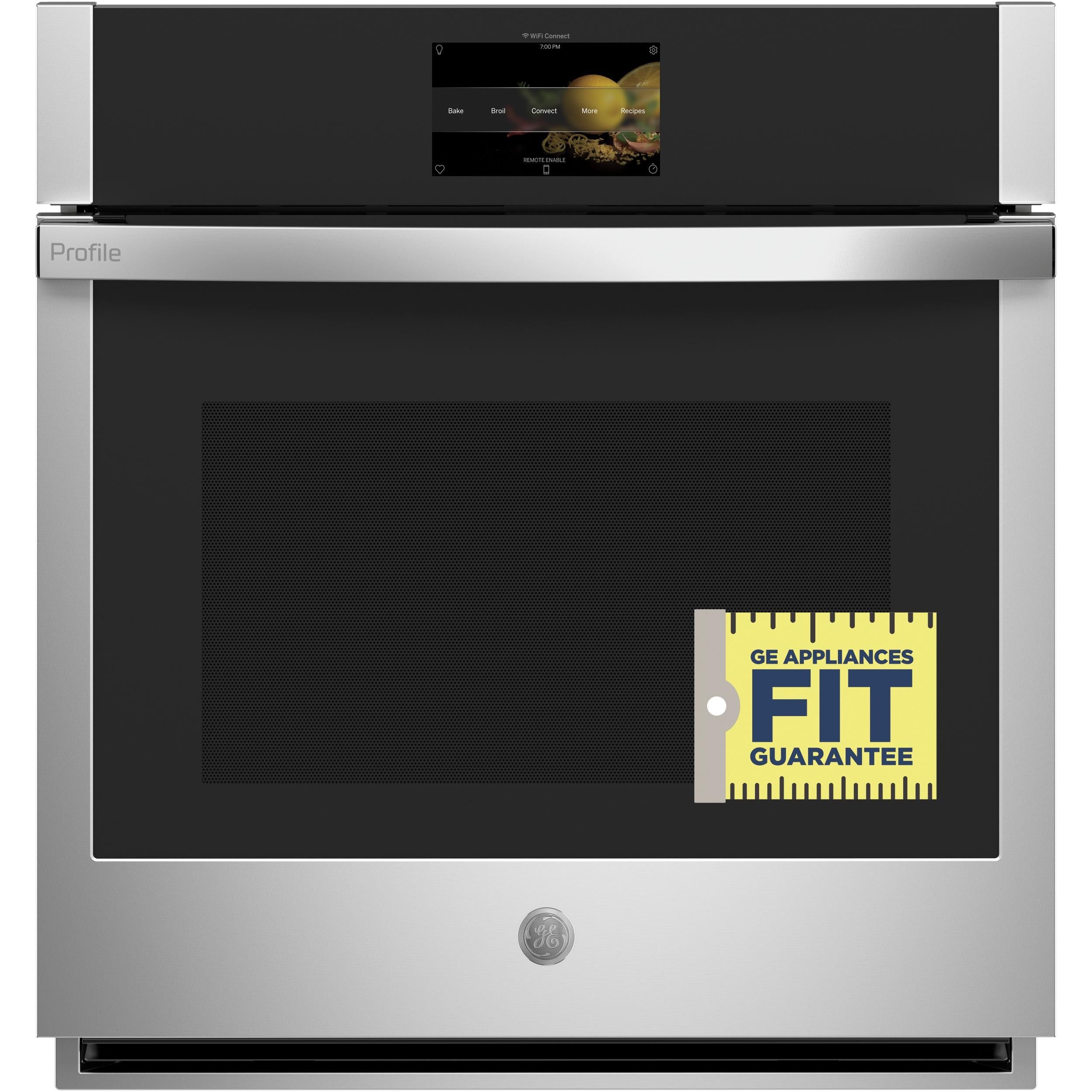 GE Profile 27-inch, 4.3 cu.ft. Built-in Single Wall Oven with Convection Technology PKS7000SNSS