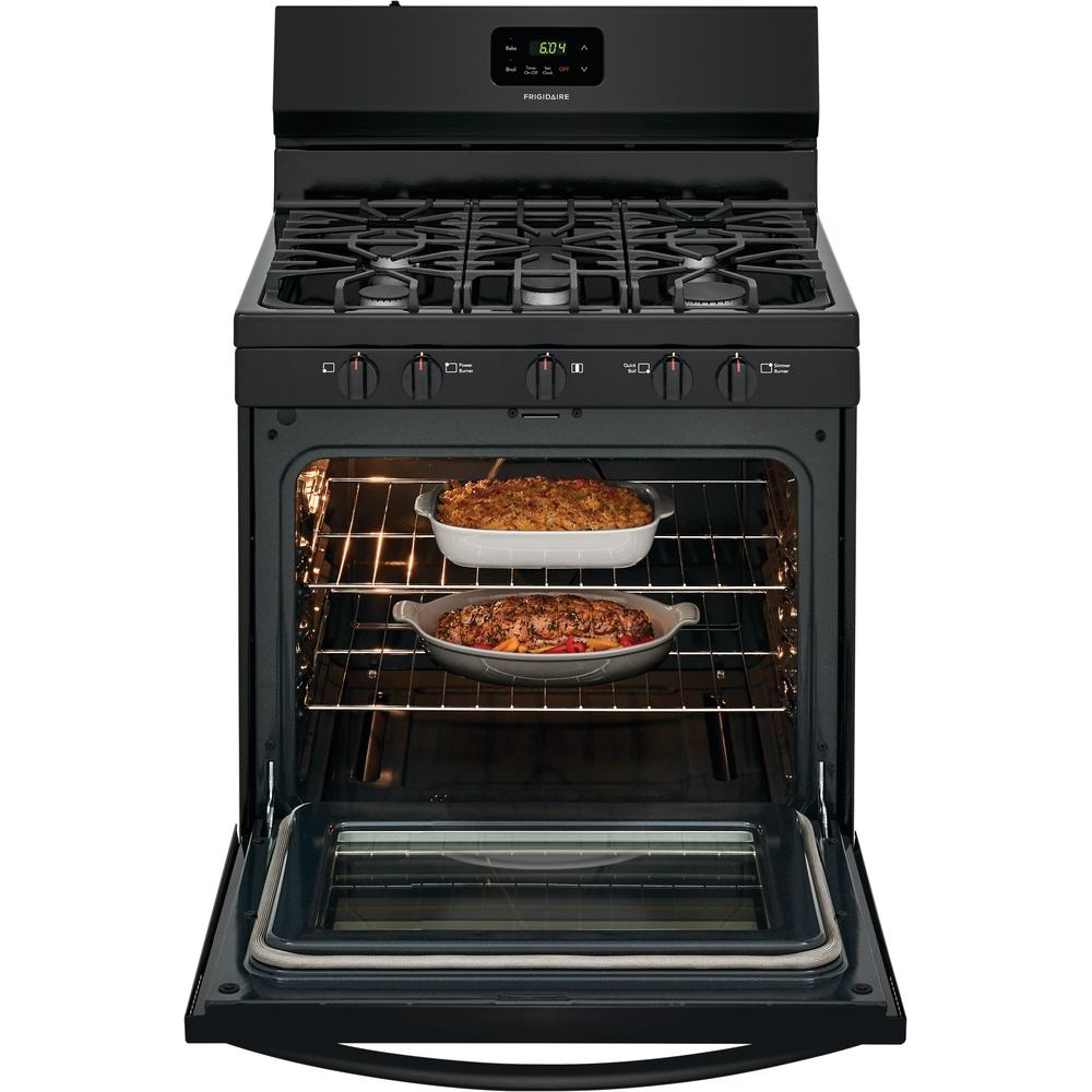 Frigidaire 30-inch Freestanding Gas Range with Even Baking Technology FCRG3052AB