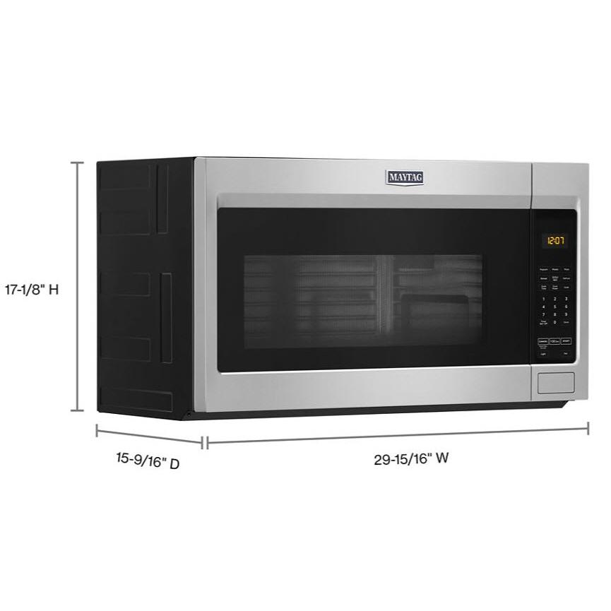 Maytag 30-inch, 1.7 cu.ft. Over-the-Range Microwave Oven with Stainless Steel Interior MMV1175JZ