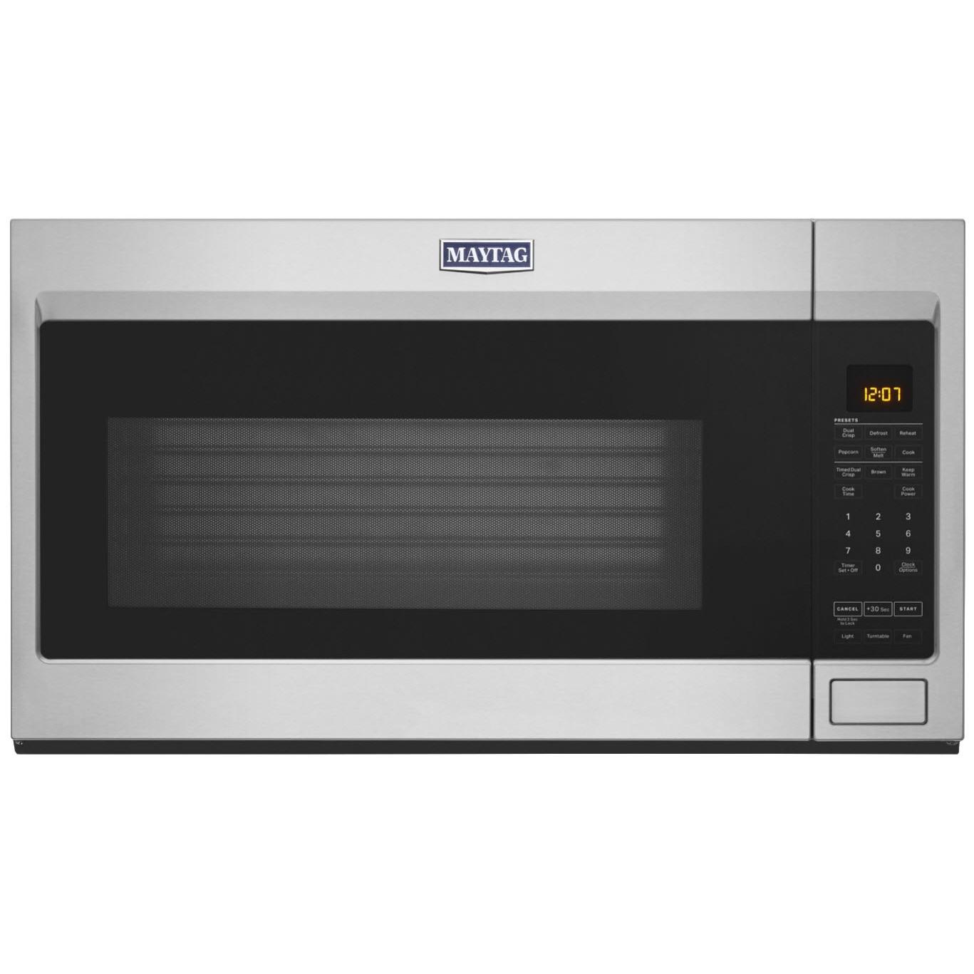 Maytag 30-inch, 1.9 cu.ft. Over-the-Range Microwave Oven with Stainless Steel Interior MMV4207JZ