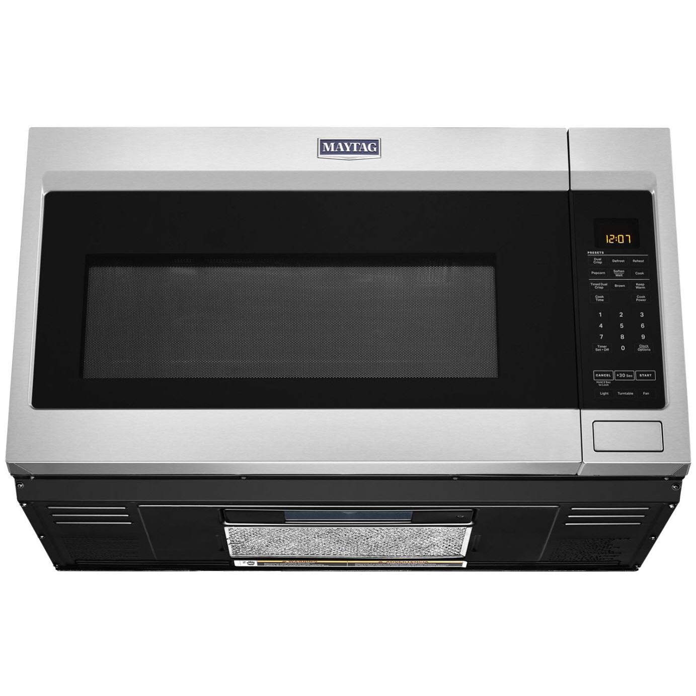 Maytag 30-inch, 1.9 cu.ft. Over-the-Range Microwave Oven with Stainless Steel Interior MMV4207JZ