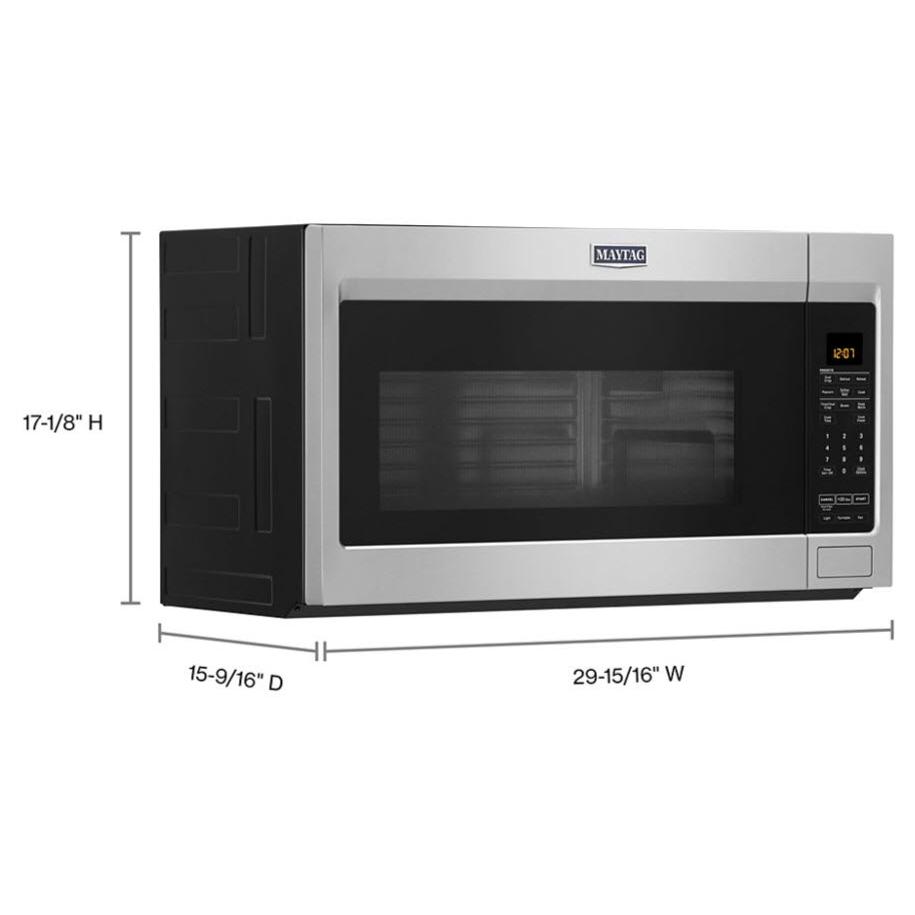 Maytag 30-inch, 1.9 cu.ft. Over-the-Range Microwave Oven with Stainless Steel Interior MMV4207JZ