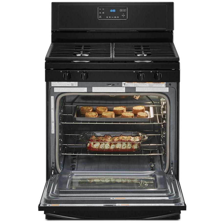 Whirlpool 30-inch Freestanding Gas Range with SpeedHeat? Burner WFG515S0JB