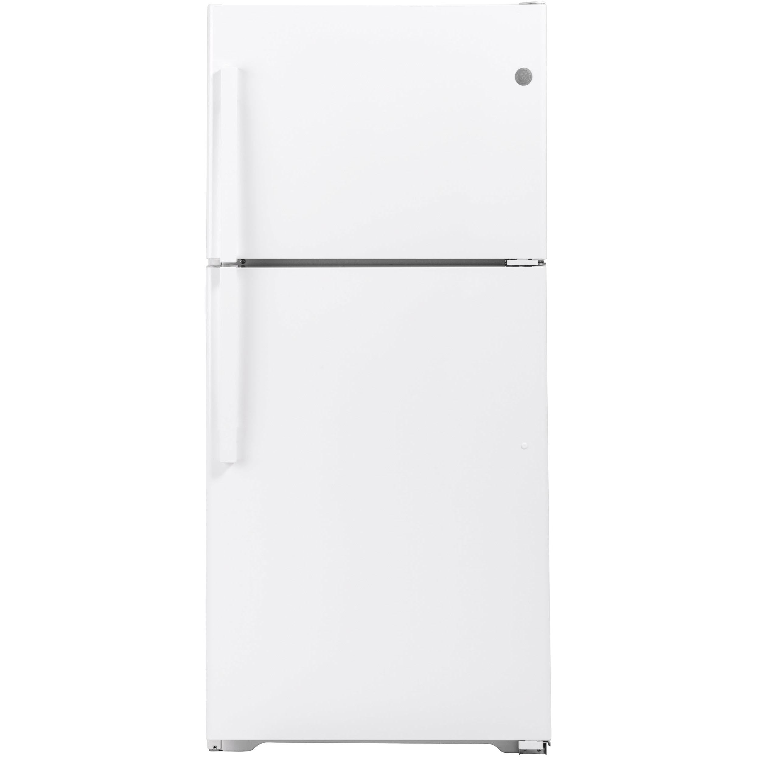 GE 33-inch, 21.9 cu.ft. Freestanding Top Freezer Refrigerator with Upfront Fresh Food Temperature Controls GTS22KGNRWW