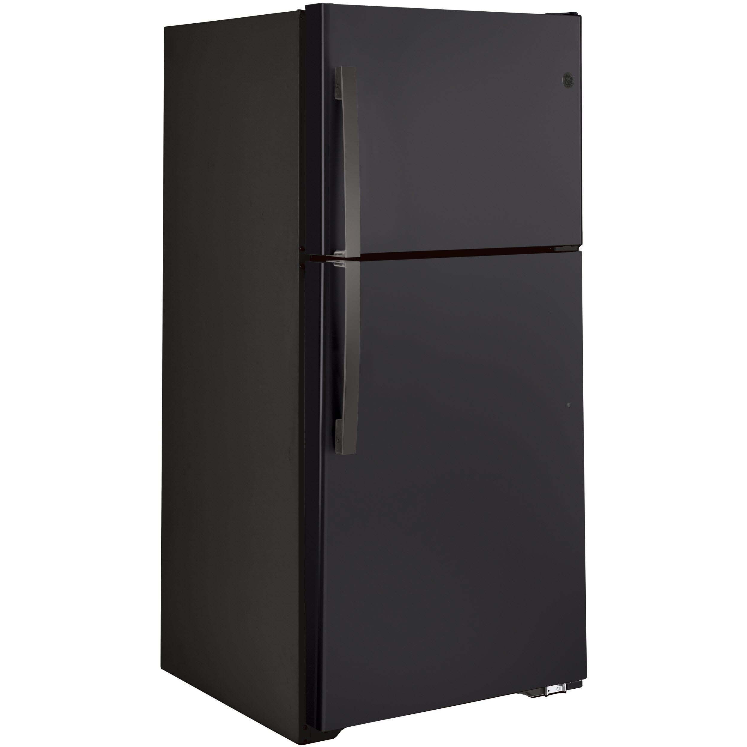 GE 33-inch, 21.9 cu.ft. Freestanding Top Freezer Refrigerator with Upfront Fresh Food Temperature Controls GTS22KMNRDS