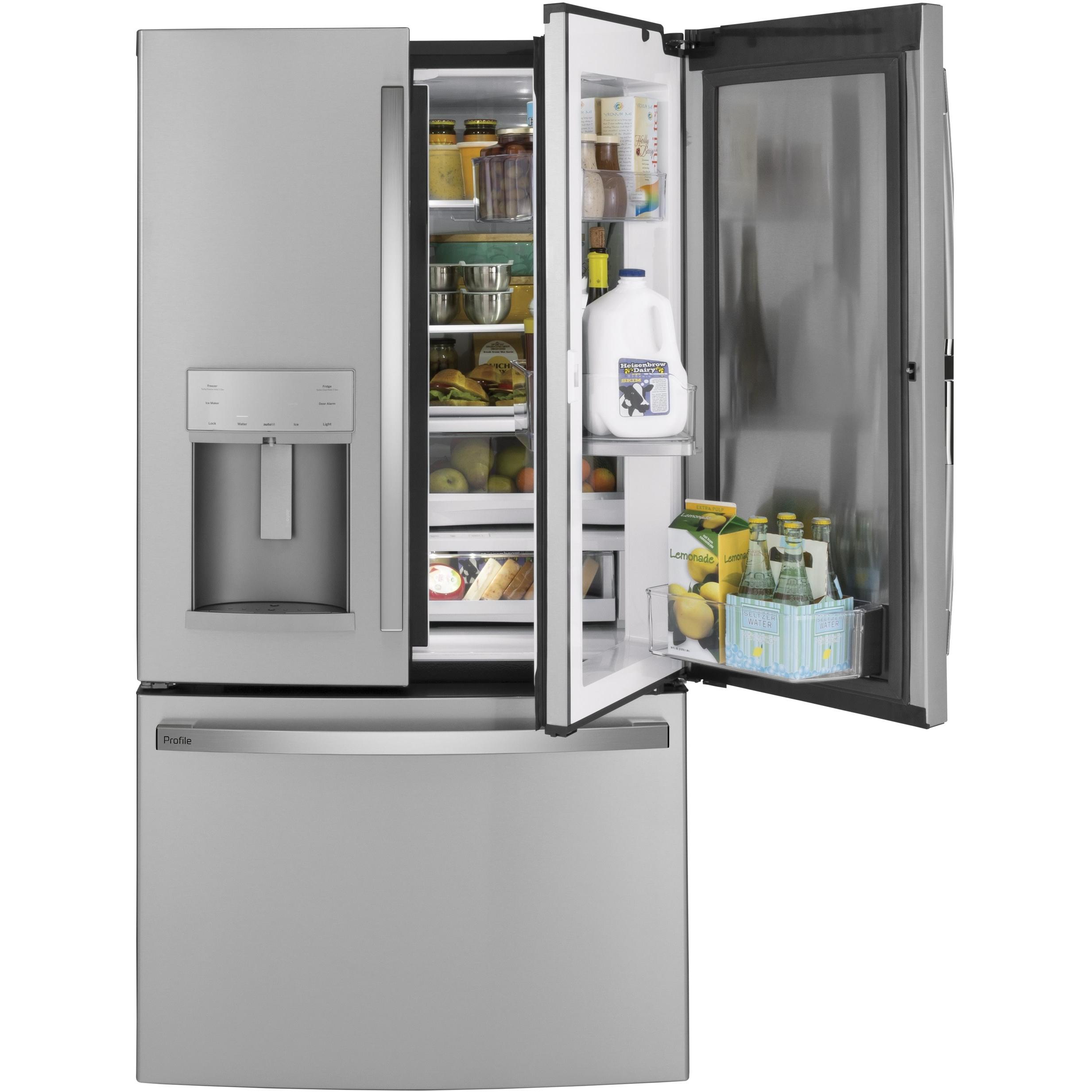 GE Profile 36-inch, 27.7 cu. ft. French 3-Door Refrigerator PFD28KYNFS