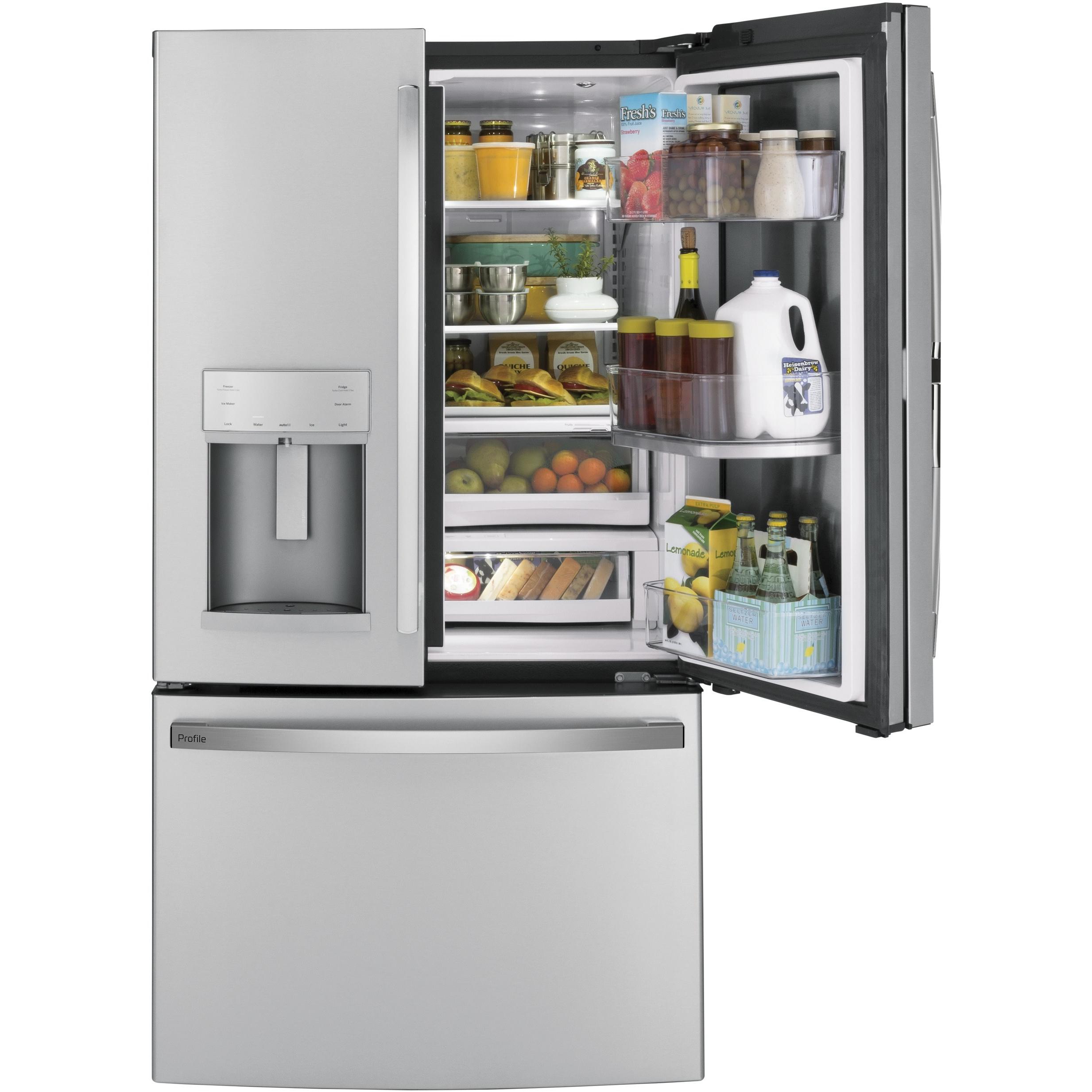 GE Profile 36-inch, 27.7 cu. ft. French 3-Door Refrigerator PFD28KYNFS