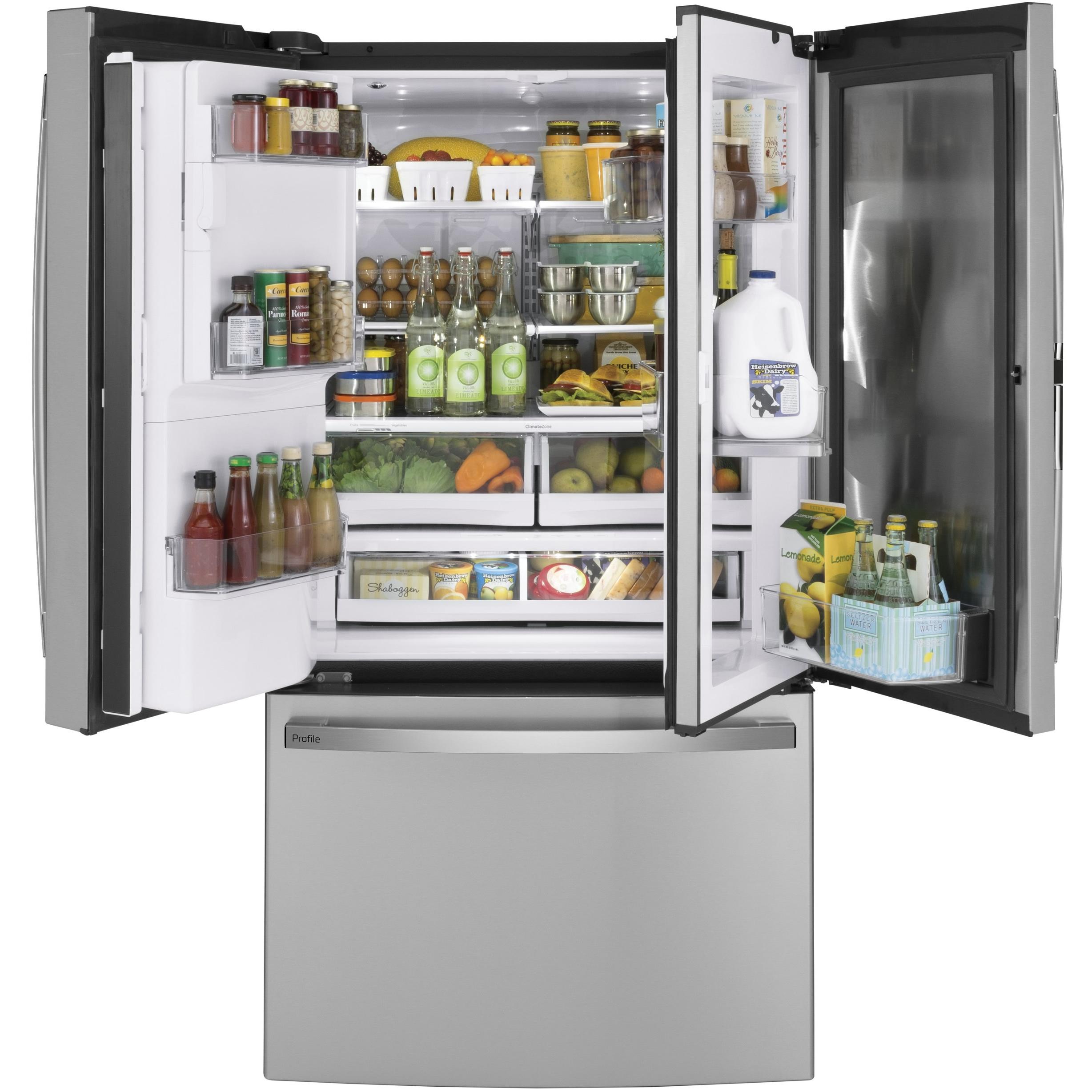 GE Profile 36-inch, 27.7 cu. ft. French 3-Door Refrigerator PFD28KYNFS