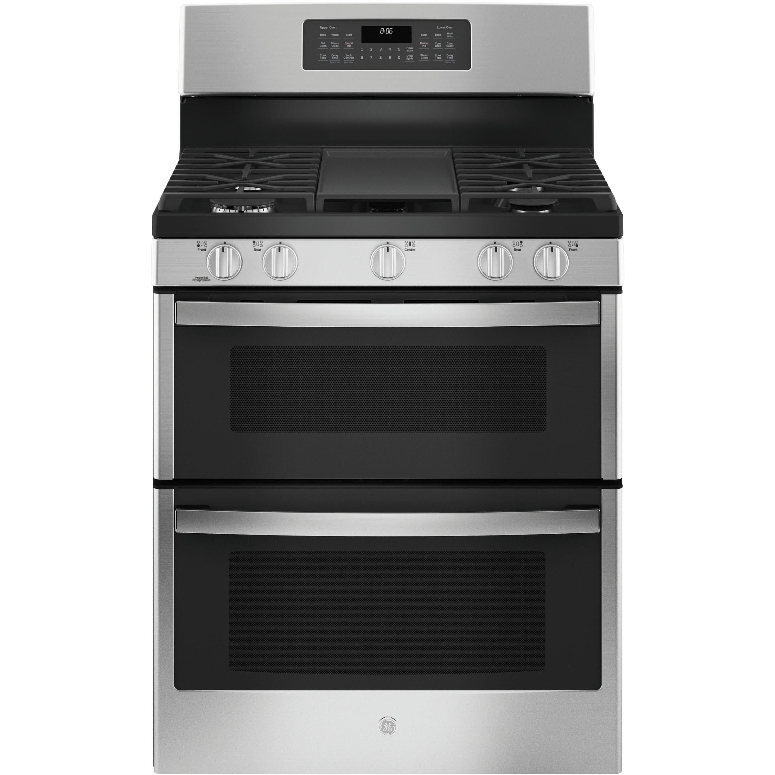 GE 30-inch Freestanding Gas Range with Convection Technology JGBS86SPSS