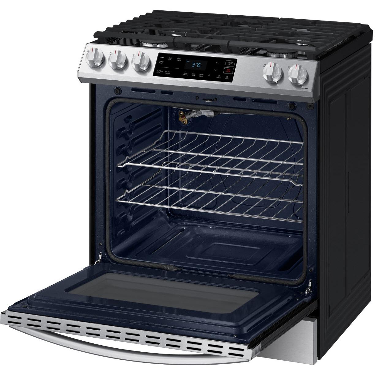 Samsung 30-inch Slide-in Gas Range with Wi-Fi Connect NX60T8111SS/AA