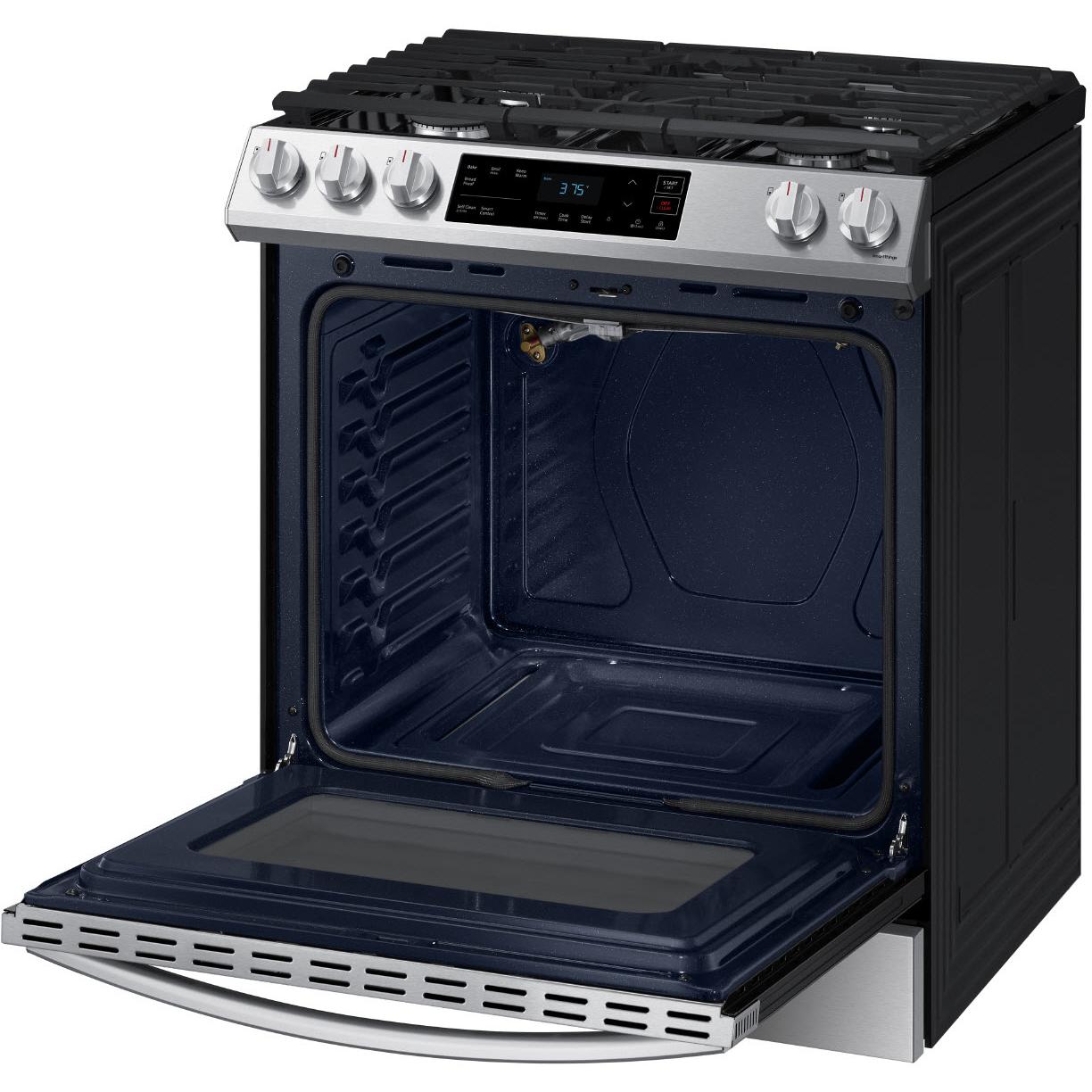Samsung 30-inch Slide-in Gas Range with Wi-Fi Connect NX60T8111SS/AA