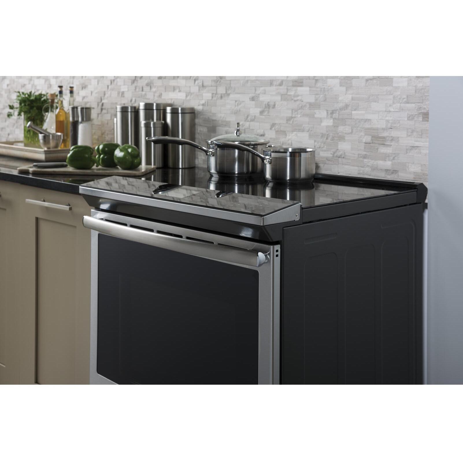 GE Profile 30-inch Slide-in Induction Electric Range with Wi-Fi Connectivity PHS930YPFS