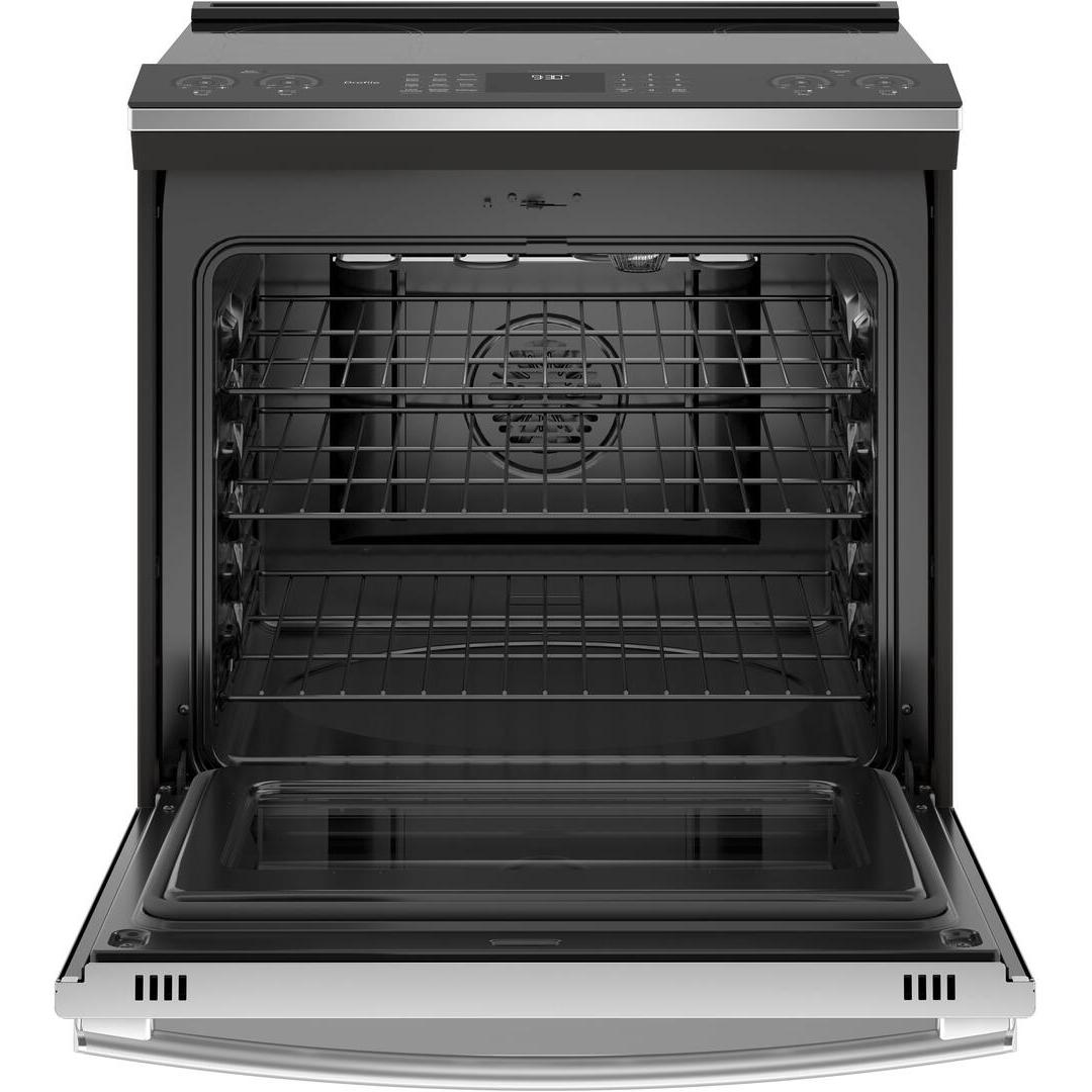 GE Profile 30-inch Slide-in Induction Electric Range with Wi-Fi Connectivity PHS930YPFS